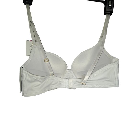 Spree 34C White Padded Underwire Push-up Clasp Back Bra - Picture 2 of 4